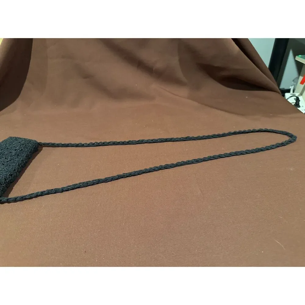 Black Crochet Bag Cross Body